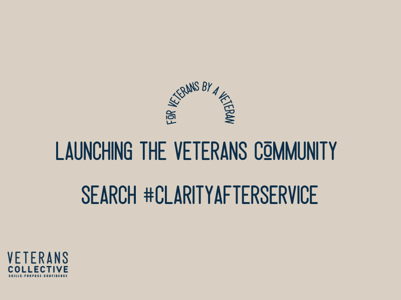 a banner for the veterans collective website